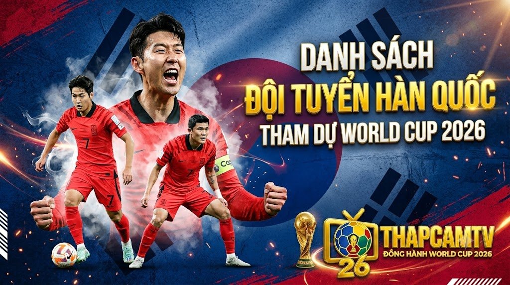 Đội Hình Hàn Quốc World Cup 2026: Danh Sách, Chiến Thuật & Ngôi Sao